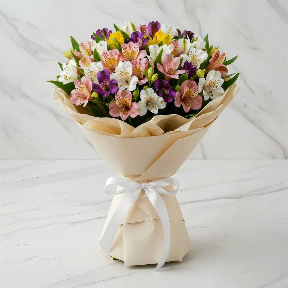 Букет цветов из: Альстромерии в Павловский