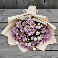 Букет цветов из:  Розы и Хризантемы в Павловский