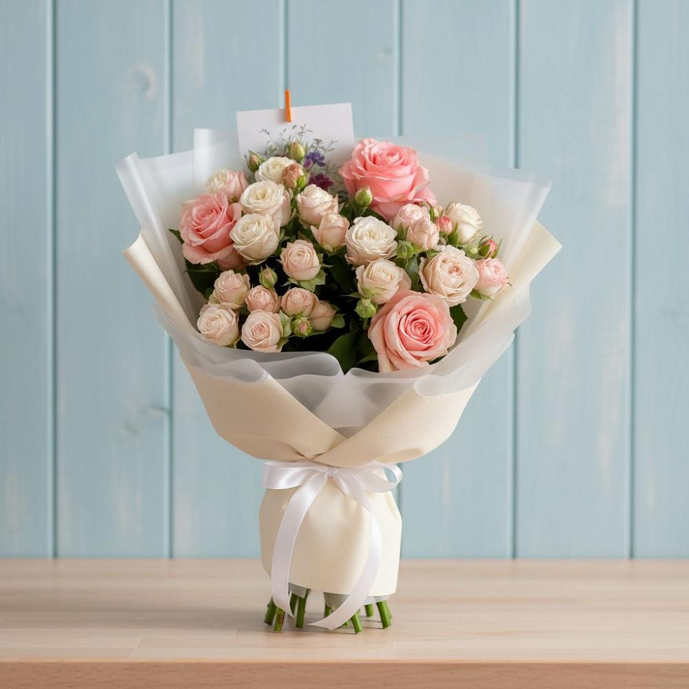 Букет цветов из: Розы в Павловский