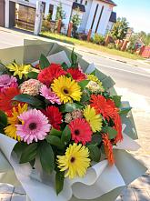Букет цветов из:  Герберы #REPLACE_PRED# Павловский