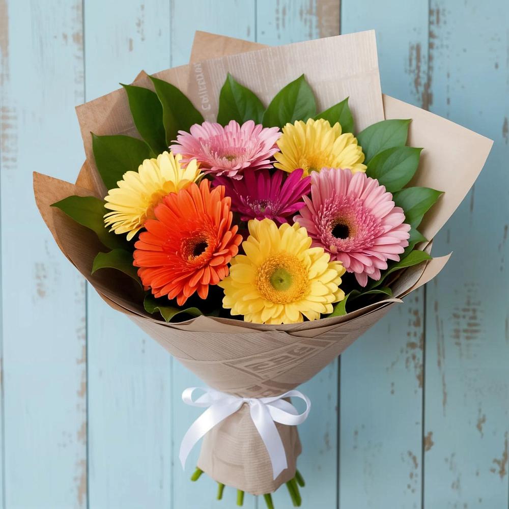 Букет цветов из: Герберы в Павловский