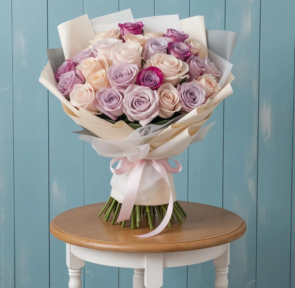 Букет цветов из: Розы в Павловский