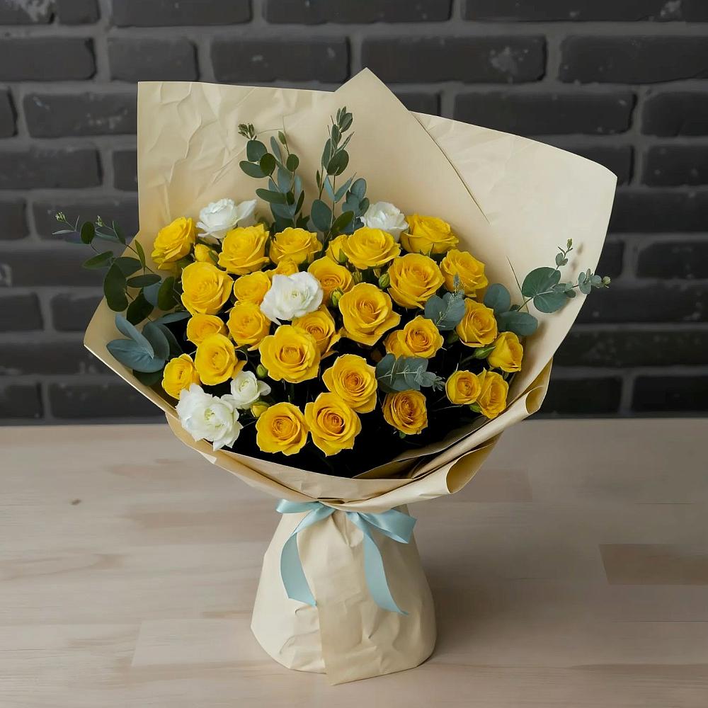 Букет цветов из: Розы в Павловский