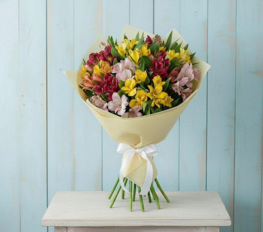 Букет цветов из: Альстромерии в Павловский