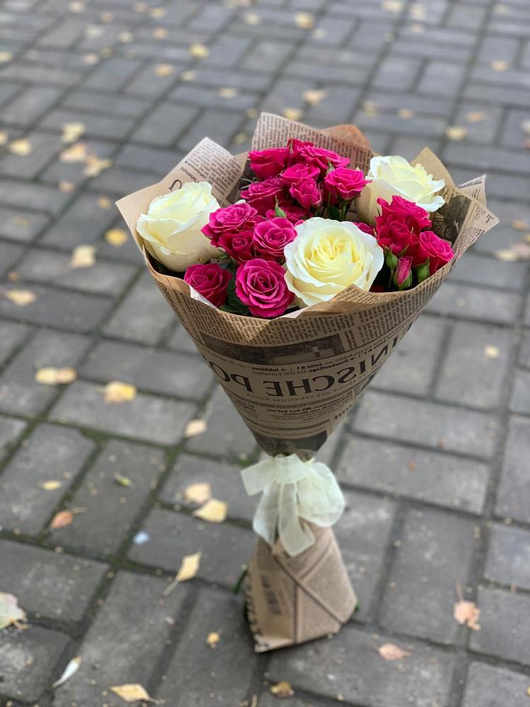 Букет цветов из: Розы в Павловский