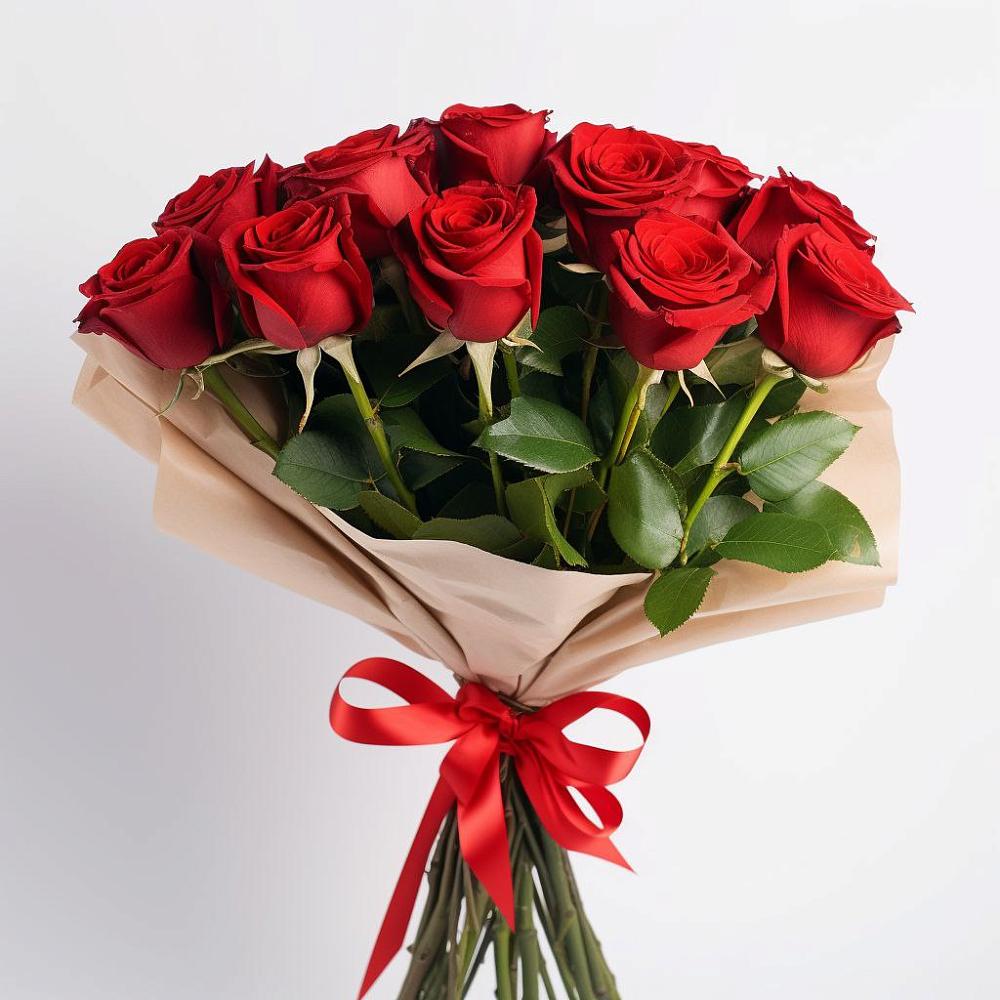 Букет 11 Красных роз Эдлесс Лав в Павловский